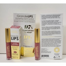 Grande Lips Plumping Liquid Lipstick Semi Matte 0.04 fl oz Mini  DESERT PEAK