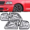 Headlights Headlamp Assembly Faros Conjunto De Faros Compatible with Ford