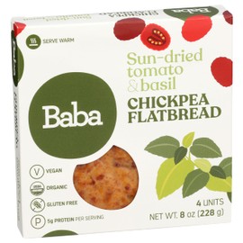Organic Chickpea Flatbread (Sun-Dried Tomato & Basil)
