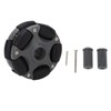 58mm Plastic Omnidirectional Wheel, Gray Black, Excellent Load Stability, Plastic