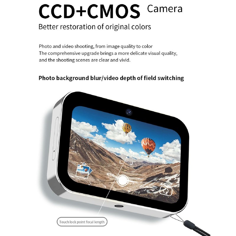 64MP Touch Screen Digital Camera, CCD CMOS Lens Combo HD