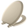 Mayfair Cameron Bone Toilet Seat, Non Slip Heavy Duty Wood,