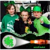 Bamamon 36PCS St Patricks Day Accessories LED Light Up Finger