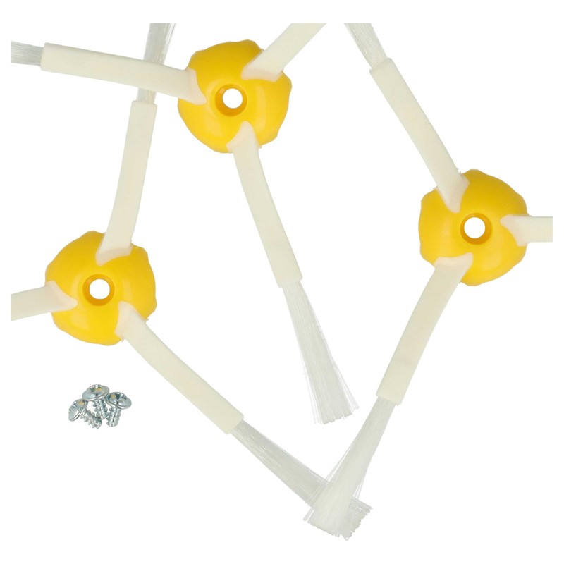 vhbw 3 x Side Brushes Compatible with iRobot Roomba 500