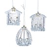 Kurt S. Adler 2.16-Inch Spun Glass Nativity Ornaments, 3 Piece