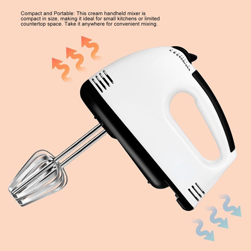 Electric Hand Mixer Versatile Efficient Eggs Cream Handheld Mixer Kitchen