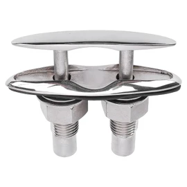 Pull Up Boat Cleat, 316 Stainless Steel Hidden Flush Mount 5 Inch Retractable Dock Cleat Rope Cleat for RV Yacht Speedboat, Secure Fixation Marine Cleat Boat Dock Cleat