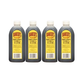 Baker's Imitation Vanilla Extract OU Kosher Concentrated Flavoring 8 oz