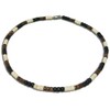 Native Treasure - 18" Black, Brown, Cream Wood Coco Bead