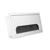 ATM® Desk Cable Grommet, Aluminium with Integrated Brush and Flap,