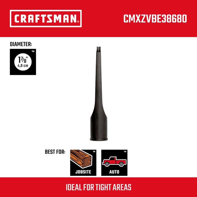 CRAFTSMAN CMXZVBE38680 1-7/8 in. Crevice Tool Wet Dry Vac Attachment,
