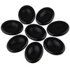 Rockcloud Worry Stone,Thumb Palm Stones for Anxiety, Healing Crystal, Black