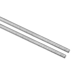 TA-VIGOR 2Pcs M3 x 160mm Fully Threaded Rod, 304 Stainless Steel Studding Rod Bar, Right Hand Threads Rods for Anchor Bolts, Clamps, Hangers and U-Bolts