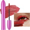 Colored Mascara, Waterproof Volume Lengthening Lashs Cream, 24 H Long Lasting No Flaking Smudge-Proof No Clumping for Making Color Thicker Curled Eyelash (03# Red, 0.18 OZ)