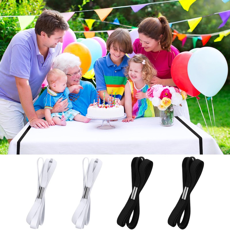 Riakrum Table Bungees Tablecloth Strap Band Tablecloth Bungee Cord to