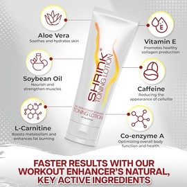 Muscle Nutrition Shrink Toning Lotion, 8 ounces by Muscle Nutrition