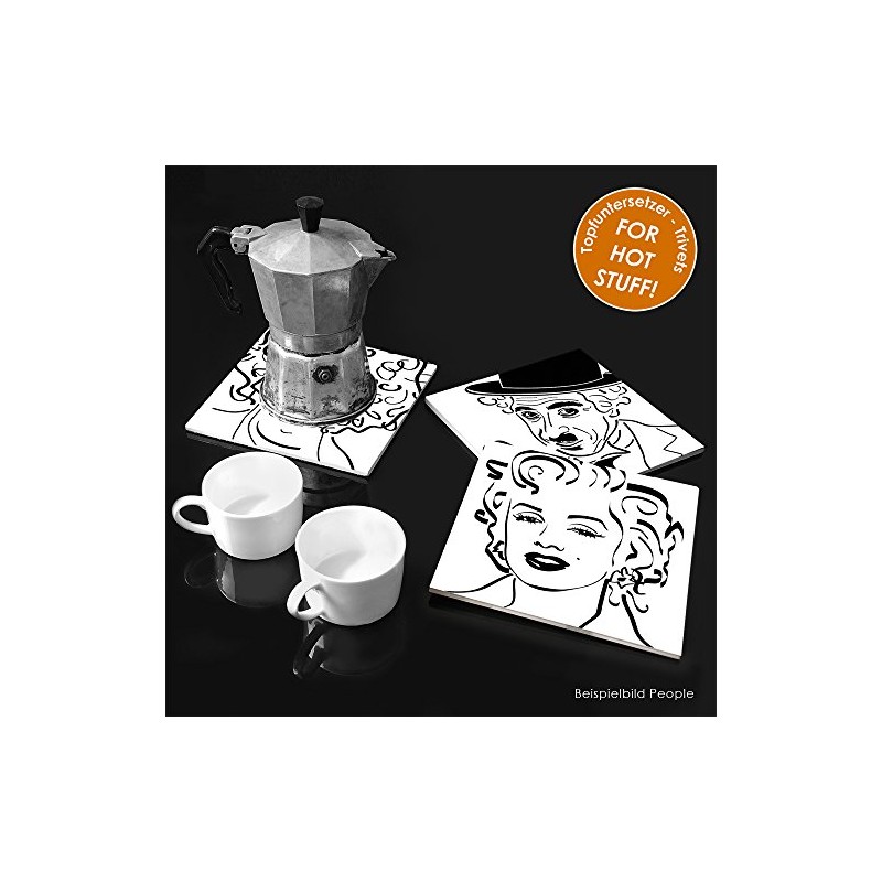 Ceramic Coaster with Felt Base Dining Table and Kitchen –