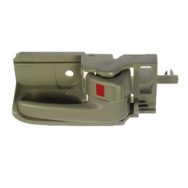 TRQ Passenger Side Interior Door Handle Tan Compatible with 2003-2008 Toyota Corolla