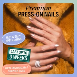 Chillhouse - Chill Tips, Press on Nails Kit - Raise a Glass (Oval) - 30 Nail Shapes & Sizes - Up to 3 Weeks of Wear - Customizable Fit - Reusable - Latina Founded & Women Owned - Beauty & Self Care