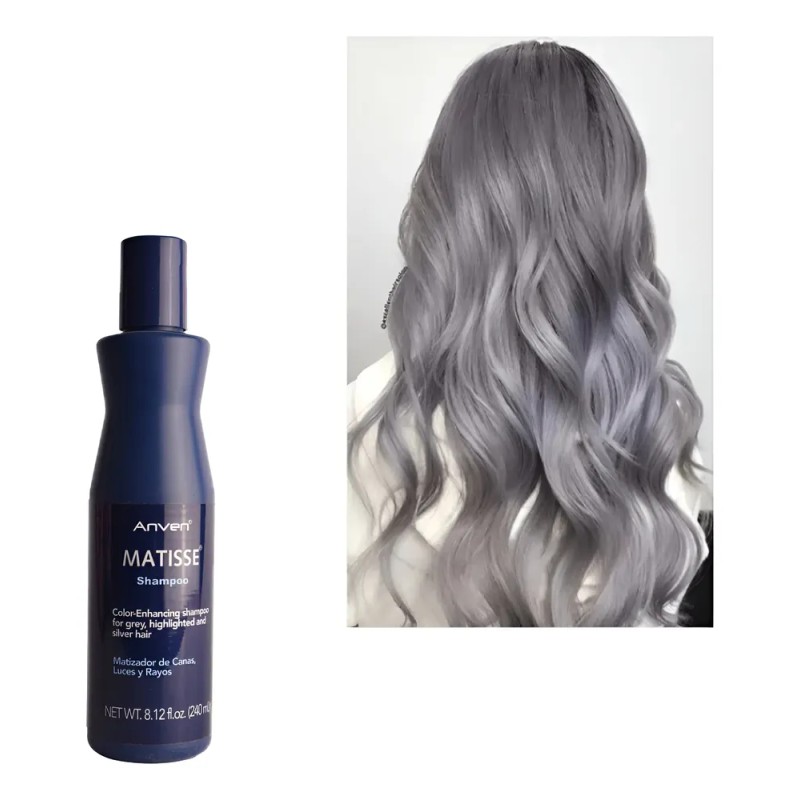 Shampoo Matizador + Tratamiento Dual Sin Enjuague Anven