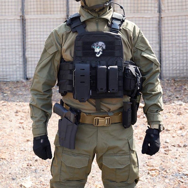 IDOGEAR SPORTS Tactical MOLLE Belt Quick Release Rigger Belt 1.5”/2”