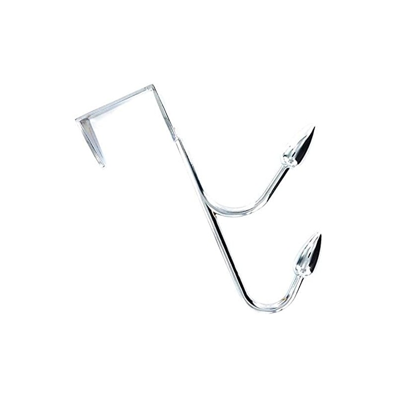 Merriway BH05971 Over Door Hanger with 2 Oval Hooks -