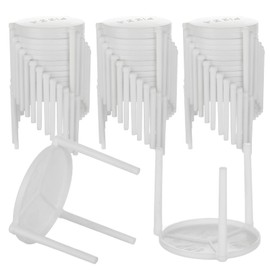 LOLYSIC 500PCS Pizza Saver, White Plastic Pizza Table Stand, Plzza Plastic Tripod, White Pizza Saver for Restaurant Container, Catering Boxes and Food Take Out