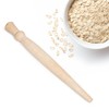 Scottish Spurtle Porridge Stirrer - Wooden Thistle Smooth Beechwood Stick