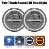 QULOOX For 2003-2009 Hummer H2 Pair 7" inch Round LED