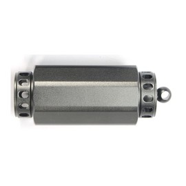 Pill Seal Container Aluminum Alloy Pill Container Waterproof Emergency Medical Cash Holder Outdoor Gray Large