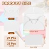 PATIKIL 25 Set Mini Envelopes with Heart Clasp, 4.1x3 Blank