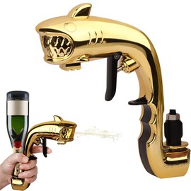Pistola de Bebidas a Presion, Pistola de Shots de Cerveza Champagne,Pulverizador de Champaña Ajustable, Botella de Cerveza Eyector de Alimentación para Fiesta, Clubes, Pub, Cumpleaños, Navidad