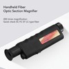 Fiber Optic Inspection Microscope 200X Waterproof Dust Proof Handheld Optical