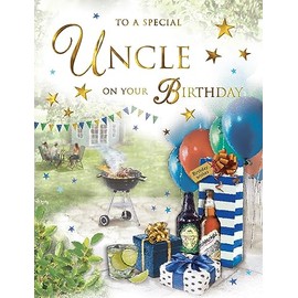 Regal Publishing Special Uncle Birthday Card BBQ - 8 x 6 inches