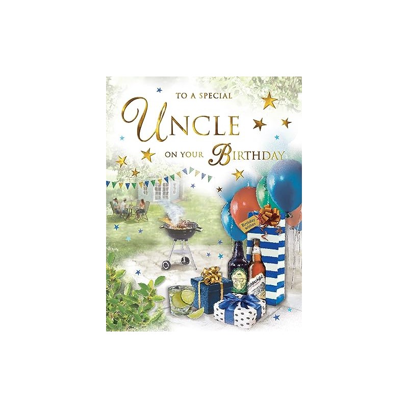 Regal Publishing Special Uncle Birthday Card BBQ - 8 x