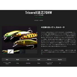 JACKALL TIMON Tricolor Fishing Lure, 70 HW, Nishikayu