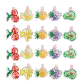 20pcs Pet Hairpins Fruit Pattern Various Colors Small Pet Hair Decoration for Dog Cat Rabbits