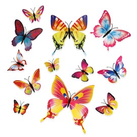 Butterfly Hair Clips, 12 PCS Moving Butterfly Clips for Hair, 3d Butterfly Hair Clips, Rainbow Butterfly Clips, Butterfly Barrettes for Women Butterfly Hair Accessories Ornaments Prom Party Favors