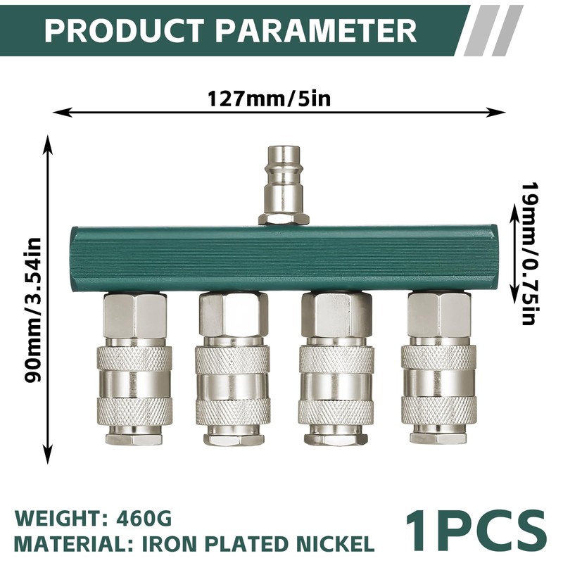 Compressed Air Distributor 4-Way, 4-Way Quick Coupling, 4-Way Distributor Connection,