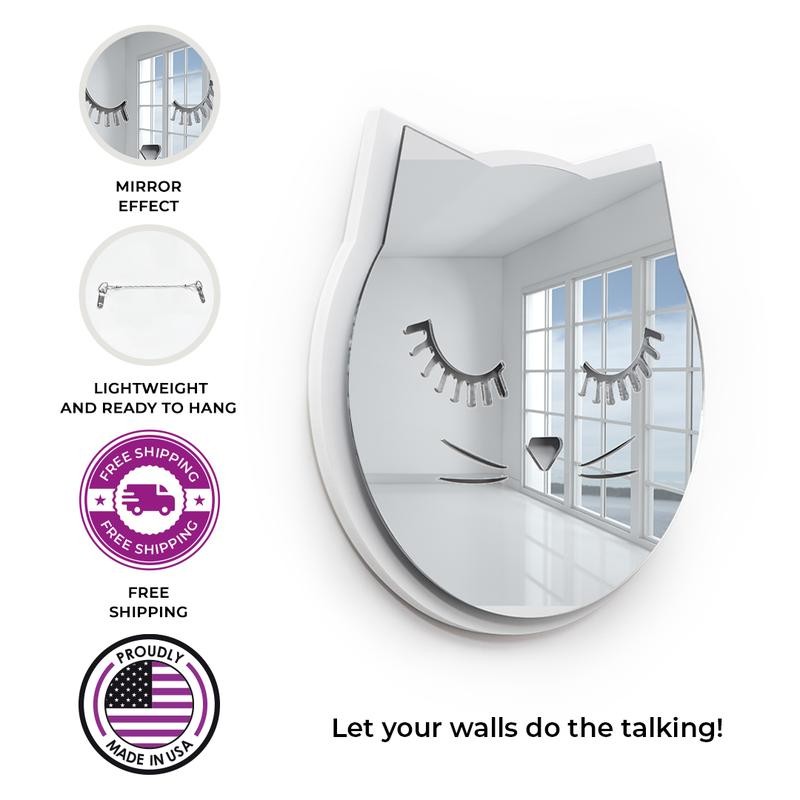 Mirror Cat - Size: 17x15, Animal: MIRROR CAT