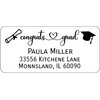 Atelier Elegance Custom Labels, Congrats Grad, Any Name, Any Address