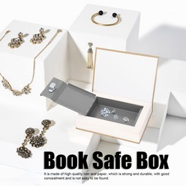8.7 x 5.9 x 1.7in Diversion Book Safe Hidden Safe Lock Box Simulation Storage Box with Key for Home Travel