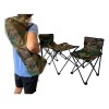 2 Sillas Plegables Mini Con Mesa Para Adulto Playa Camping.