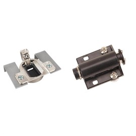 Speedway Motors Universal Gas Fuel Filler Door Magnetic Latch and Spring Loaded Hinge with Brackets Steel Construction for Custom Oval Round or Square Doors