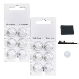 Click Dome 8mm Open for Connexx,Siemens,Signia and Rexton RIC Hearing Aids with Cleaning Brush Tools (8MM)