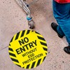 No Entry Without ESD Protection 10x10 inches, Floor Decal Anti-Slip