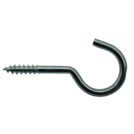 NIMA PARTS Hook Screw Round Galvanised Steel for Wood – 3 x 30 mm – Pack of 20 – Ceiling Hooks – Mounting Hooks with Wood Thread – Screw Hooks – Swivel Hooks – Round Hooks Steel
