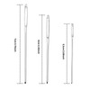 Outus 18 Pieces Large Eye Needles 3 Sizes Steel Yarn