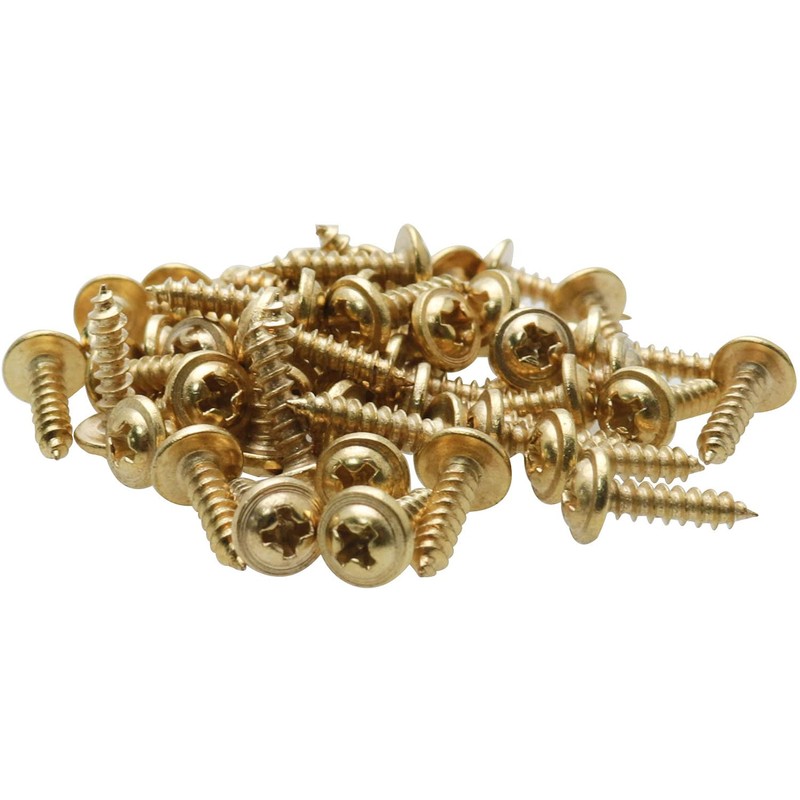 MEETOOT 50pcs D-Ring Picture Hanger 13x32mm Gold Color Single Hole