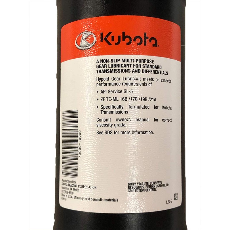 Kubota Gear Lubricant HD SAE 80W-90